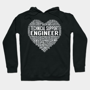 Technical Support Engineer Heart Hoodie